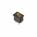 Выключатель клавишный 250V 6А (4с) ON-OFF желтый с подсветкой Mini (RWB-207, SC-768) REXANT, 10шт