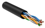Кабель витая пара U/UTP кат.5E 4х2х24AWG solid CU LDPE Outdoor черн. (м) GENERICA BC3-C5E04-139-305-G, 1м