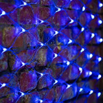Гирлянда Сеть 2х1,5м, свечение с динамикой, прозрачный ПВХ, 288 LED, 230 В, цвет: Синий (шнур питания в комплекте), 1шт