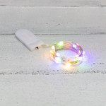 Гирлянда Роса с крупными каплями 2 м, 20 LED, цвет свечения мультиколор, 2хCR2032 в комплекте, тонкий батарейный блок NEON-NIGHT, 1шт