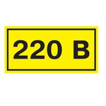 Символ “220В” 20х40 IEK YPC10-0220V-1-100, 1шт