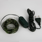 Uld-s2000-200/dga warm white ip20 dew гирлянда светодиодная “роса”, 20м. 200 светодиодов. теплый белый свет. провод зеленый. тм uniel, 1шт