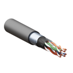 Кабель витая пара F/UTP кат.5E 4 пары 24 AWG solid внешн. LDPE черн. TERACOM PRO PRO EKF TRP-5EFTP-04PE-BK-OUT3, 1м