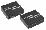 Конвертер HDMI на VGA + шнур стерео 3,5мм, металл REXANT, 1шт
