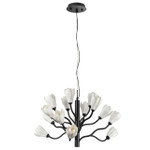 5090⁄15 MODERN ODL25 черный матовый/белый/фарфор Люстра G4 LED 15*5W GARDI, 1шт