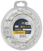 Трубка термоусадочная ТТУ нг-LS 6⁄3 бел. (уп.2м) IEK UDR12-006-003-002-K01-T, 1УП.2 м