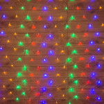 Гирлянда Сеть 1х1,5м, прозрачный ПВХ, 96 LED Мультиколор, 1шт