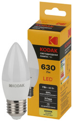 Лампочка светодиодная Kodak LED KODAK B35-7W-830-E27 E27 / Е27 7Вт свеча теплый белый свет, 1шт