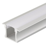 Профиль с экраном ALU-Slim-H15-F-2000-Anod+frost [24.5x15mm], 2м