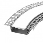 Профиль FANTOM-BENT-W49-SIDE-2000 ANOD (Arlight, Алюминий), 2м