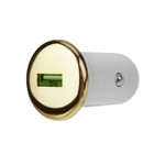 Зарядное устройство в прикуриватель REXANT USB, 5V, 1000mA, белое, 1шт