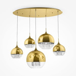 Подвесной светильник Maytoni Fermi P140-PL-170-5-G, 1шт