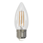 Led-c35-5w/nw/e27/cl/dim gla01tr лампа светодиодная диммируемая. форма “свеча”, прозрачная. серия air. белый свет (4000K). Картон. ТМ Uniel, 1шт