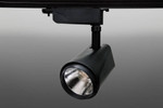Трековый светодиодный светильник Track-101 (220V, черный корпус, 20W, однофазный) (дневной белый 4000K), 1шт