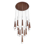 Citilux Вегас CL227163 LED Люстра каскадная Коричневая, 1шт