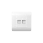 Розетка компьютерная 2-м NEW3-E RJ45 бел. CHINT 431553, 1шт