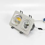 Светодиодный светильник встраиваемый S-98.2-SQ, белый корпус (10W, 220V) (дневной белый 4000K), 1шт