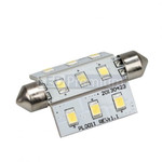 Автолампа F42-9E (10-30V, 9 LED 2835) (теплый белый 3000K), 1шт
