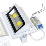 Встраиваемый потолочный прожектор RTL30-WW (220V, 30W, теплый белый), 1шт