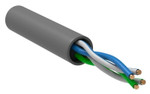 Кабель витая пара U/UTP кат.5E 2х2х24AWG solid CCA PVC сер. (м) GENERICA BC1-C5E02-111-305-G, 1м