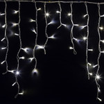Гирлянда светодиодная Бахрома (Айсикл), 5,6x0,9м, 240 LED БЕЛЫЙ, белый КАУЧУК 3,3мм, IP67, постоянное свечение, 230В NEON-NIGHT (нужен шнур питания 315-001), 1шт