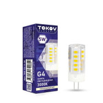 Лампа светодиодная 5Вт Capsule 3000К G4 220-240В TOKOV ELECTRIC TKE-G4-5-3K, 1шт