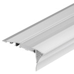 Профиль с экраном ALU-Stair-D-2000-Anod+frost [100x46mm], 2м
