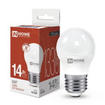 Лампа светодиодная LED-ШАР-VC 14Вт 230В E27 4000К 1330лм IN HOME 4690612047829, 1шт
