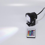 Светодиодный прожектор OT-10В-RGB-220 (10W, 220V, RGB, IP68, черный), 1шт