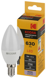 Лампочка светодиодная Kodak LED KODAK B35-7W-865-E14 E14 / Е14 7Вт свеча холодный дневной свет, 1шт