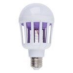 Led-а75-10w/6500к/e27/fr/mkl лампа-ловушка светодиодная для летающих насекомых, матовая. 2 режима: 6500k+uv и uv. tm volpe, 1шт