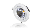 Встраиваемый поворотный светильник ASV-20W (220V, 20W, белый) (теплый белый 3000K), 1шт