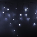 Гирлянда светодиодная Бахрома (Айсикл), 2,4х0,6м, 88 LED БЕЛЫЙ, прозрачный ПВХ, IP65, постоянное свечение, 230В NEON-NIGHT (шнур питания в комплекте), 1шт