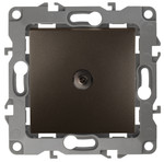 12-3102-13 ЭРА Розетка TV проходная, IP20, Эра12, бронза, 1шт