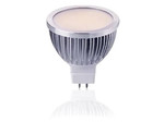 Светодиодная лампа MR16-5050-24LED-7W (220V, 7W) (теплый белый 3000K), 1шт