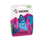 Аккумулятор AAA/R03 1100мА.ч Ni-MH (блист.2шт) КОСМОС KOCR03NIMH(1100MAH), 1упак. 2шт