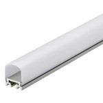 Профиль с экраном ALU-SQR-2000 Anod+frost [20x24.6mm], 2м