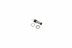 Выключатель-кнопка металл 220V 2А (2с) OFF-(ON) Ø7.2 черная Micro (RWD-301, PBS-10B) REXANT, 10шт