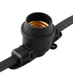 Гирлянда 230V  400 E27 черный, шаг 50cm, IP 65, 100м +1,5м шнур,  CL50-100, 100м