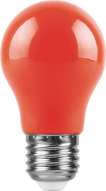 Лампа светодиодная,  (3W) 230V E27 красный, LB-375, 1шт