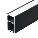 Профиль с экраном SL-LINE-3667-2500 BLACK+OPAL, 1шт