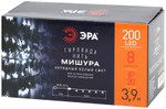 Enin - gc эра гирлянда led нить мишура 3,9 м зеленый провод, холодный свет, 220v, 1шт