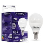 Лампа светодиодная 7Вт G45 4000К Е14 176-264В TOKOV ELECTRIC TKE-G45-E14-7-4K, 1шт