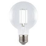 Led-g95-5w/4000k/e27/cl gly01tr лампа светодиодная. форма “шар”, прозрачная. серия яркая a++. белый свет (4000K). Картон. ТМ Uniel, 1шт
