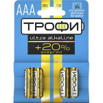 Батарейки Трофи LR03-4BL ENERGY MAX Alkaline, 4шт