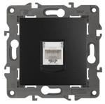 14-3107-05 ЭРА Розетка RJ45, IP20, антрацит, 1шт