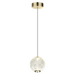 5008/5LA L-VISION ODL24 золотой/металл/акрил Подвес LED 5W 4000K 390лм CRYSTAL, 1шт