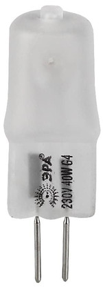 Галогенная лампа G4-JCD-40W-230V-FR ЭРА (галоген, капсула, 40Вт, нейтр, G4), 1шт