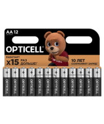 Элемент питания алкалиновый AA/LR6 (блист. 12шт) Basic Opticell 5051010, 1УП.12 шт