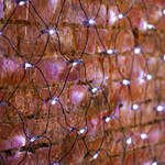 Гирлянда Сеть 2,5х2,5м, черный ПВХ, 432 LED Белые (контроллер в комлекте), 1шт